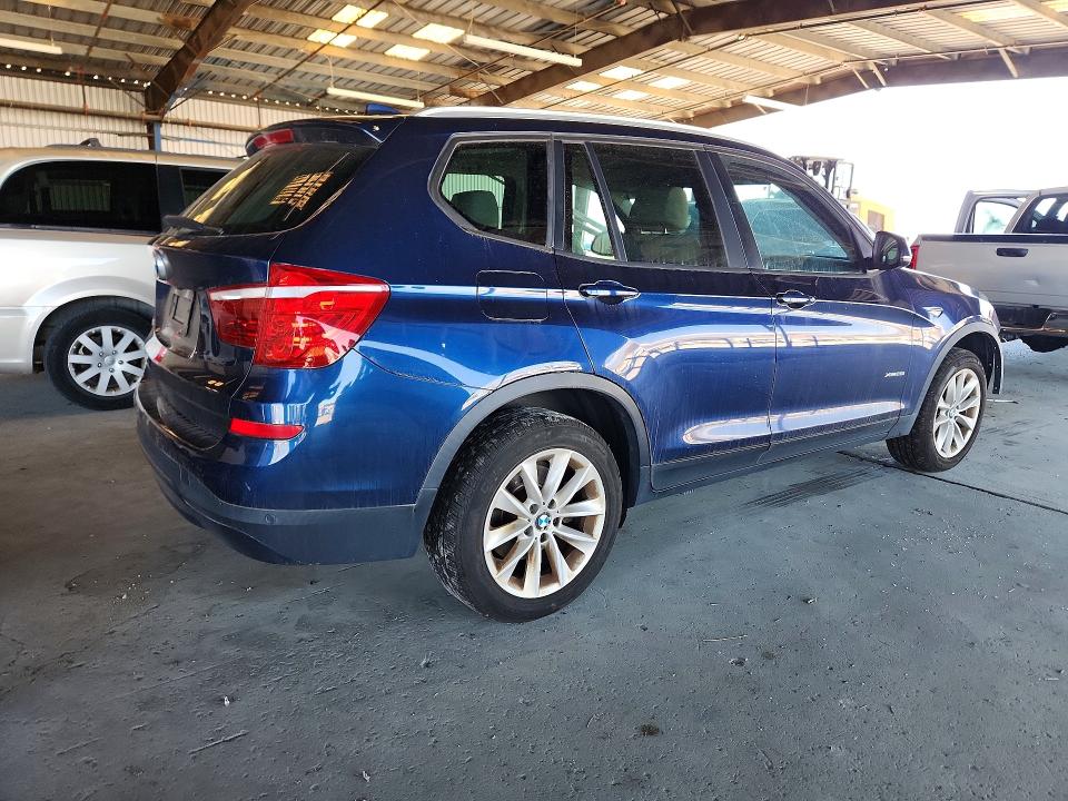 2016 BMW X3 VIN 5UXWX9C53G0D90623 COPART salvage auction — FRONT END, Ca - Salvage Certificate, sold $2,150 on 2026-07-09 (photo 3)