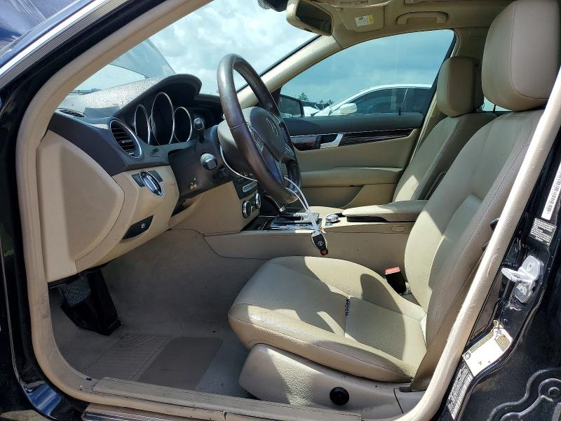2012 Mercedes-benz C-klasse VIN WDDGF4HB5CA654653 COPART salvage auction — FRONT END, Tx - Salvage Vehicle Title, sold $600 on 2026-07-10 (photo 7)