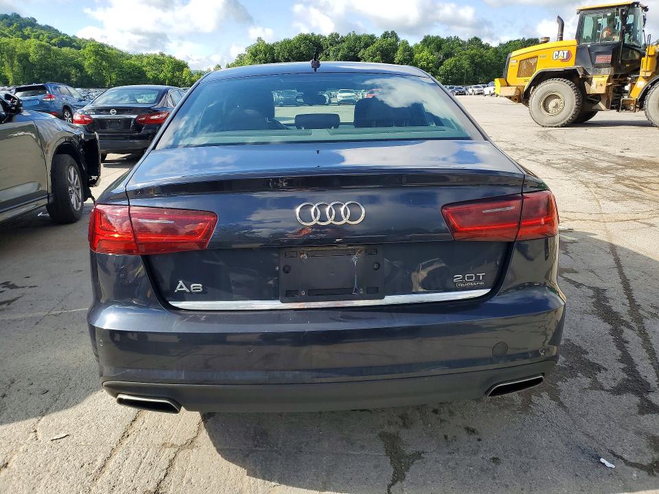 2018 Audi A6 VIN WAUG8AFC0JN056620 COPART salvage auction — FRONT END, Pa - Certificate Of Salvage, sold $7,000 on 2026-07-16 (photo 6)