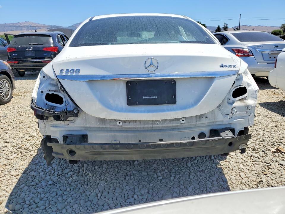 2020 Mercedes-benz C class VIN WDDWF8EB4LR540670 COPART salvage auction — REAR END, CA - SALVAGE CERTIFICATE, sold $6,100 on 2026-08-06 (photo 6)