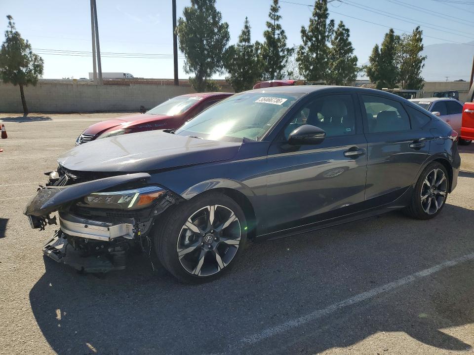 2025 Honda Civic VIN JHMFL4H9XSX002620 COPART salvage auction — FRONT END, Ca - Salvage Certificate, sold $500 on 2026-07-21 (photo 1)