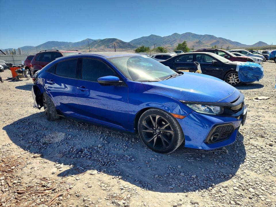 2017 Honda Civic VIN SHHFK7H48HU202715 COPART salvage auction — REAR END, Ut - Salvage Certificate, sold $4,700 on 2026-07-07 (photo 4)