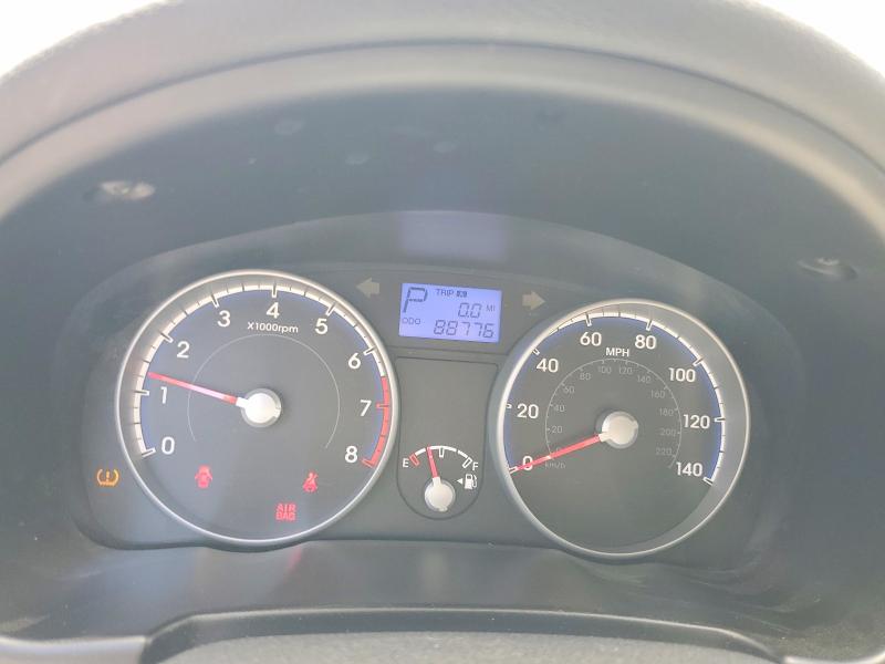 2011 Hyundai Accent VIN KMHCN4AC0BU613127 COPART salvage auction — REAR END, Ca - Salvage Certificate, sold $350 on 2026-07-09 (photo 9)