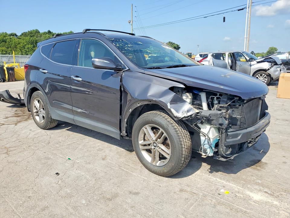 2018 Hyundai Santa fe VIN 5XYZU3LB9JG520767 COPART salvage auction — FRONT END, Tn - Salvage Certificate, sold $4,000 on 2026-07-08 (photo 4)