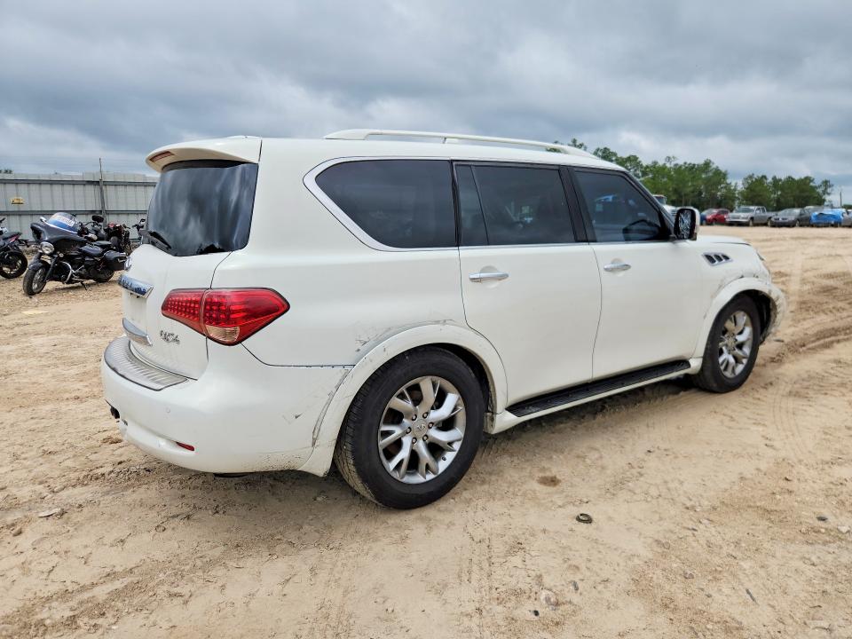 2011 Infiniti Qx56 VIN JN8AZ2NF9B9500017 COPART salvage auction — FRONT END, Fl - Certificate Of Destruction, sold $1,650 on 2026-07-10 (photo 3)