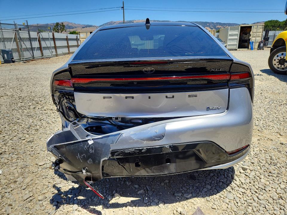 2023 Toyota Prius VIN JTDACAAU6P3002718 COPART salvage auction — REAR END, Ca - Salvage Certificate, sold $13,400 on 2026-07-14 (photo 6)