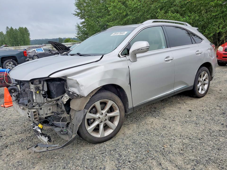 2012 Lexus Rx VIN JTJBK1BA1C2445254 COPART salvage auction — FRONT END, Wa - Bill Of Sale, sold $2,700 on 2026-07-20 (photo 1)