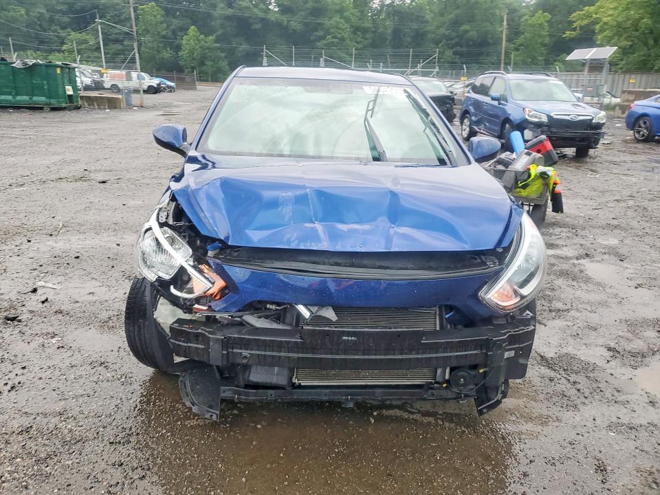 2017 Hyundai Accent VIN KMHCT4AE4HU233580 COPART salvage auction — FRONT END, Md - Cert Of Salvage > 75% Damage, sold $1,150 on 2026-07-07 (photo 5)