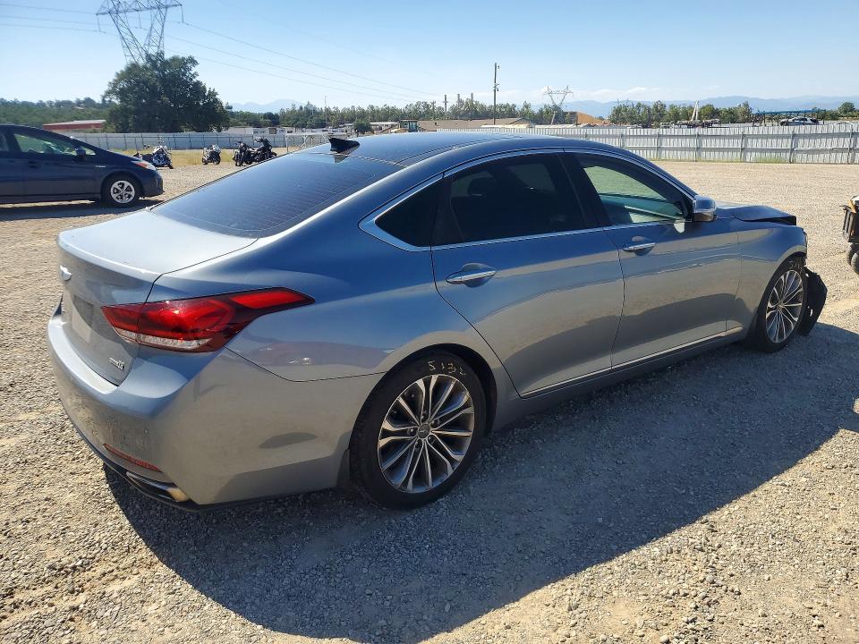 2015 Hyundai VIN KMHGN4JE2FU080481 COPART salvage auction — FRONT END, CA - SALVAGE CERTIFICATE, sold $1,800 on 2026-07-31 (photo 3)