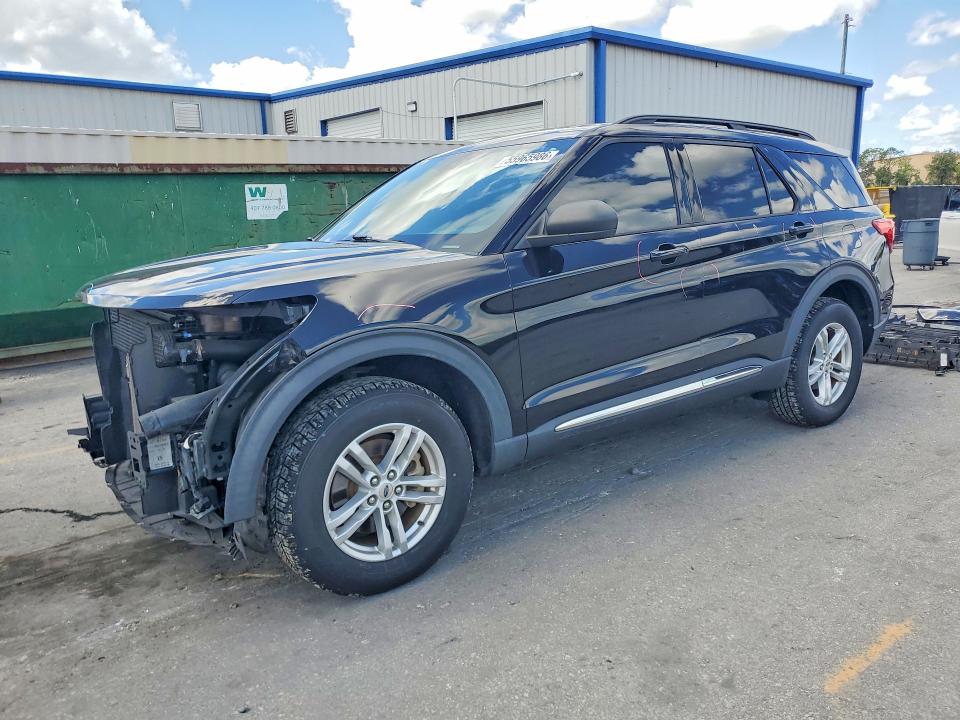 2020 Ford Explorer VIN 1FMSK8DH4LGA24908 COPART salvage auction — FRONT END, Fl - Cert Of Title Slvg Rebuildable, sold $7,500 on 2026-07-02 (photo 1)