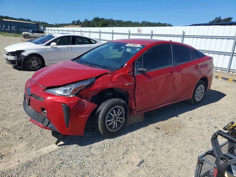 2019 Toyota Prius VIN JTDKARFU3K3086278 COPART salvage auction — FRONT END, Ca - Salvage Certificate, sold $4,250 on 2026-07-10 (photo 1)