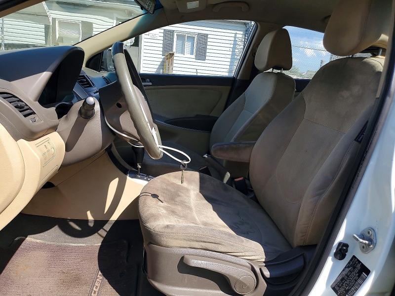2013 Hyundai Accent VIN KMHCT4AE9DU566206 COPART salvage auction — REAR END, Md - Cert Of Title-Rebuilt Salvage, sold $525 on 2026-07-28 (photo 7)