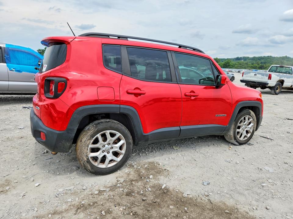 2017 Jeep Renegade VIN ZACCJABB9HPF02722 COPART salvage auction — FRONT END, Il - Salvage Certificate, sold $800 on 2026-08-03 (photo 3)