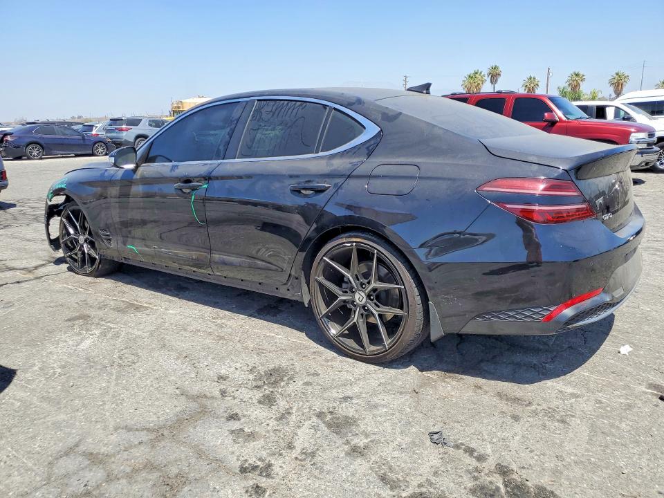 2022 Genesis G70 VIN KMTG34TA7NU092176 COPART salvage auction — FRONT END, Salvage Title, sold $4,300 on 2026-07-16 (photo 2)