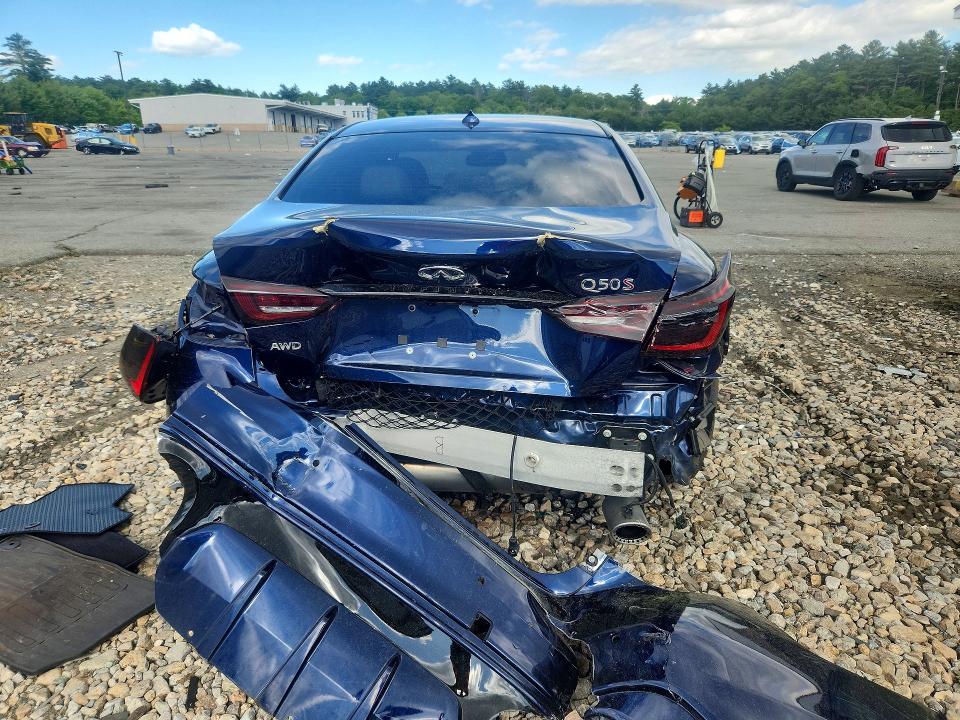 2021 Infiniti VIN JN1FV7DR6MM880698 COPART salvage auction — REAR END, Ct - Cert Of Title-Salvage, sold $4,750 on 2026-07-21 (photo 6)