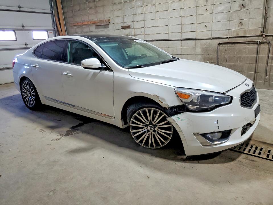 2014 Kia Cadenza VIN KNALN4D74E5129363 COPART salvage auction — UNDERCARRIAGE, Wv - Certificate Of Title, sold $1,000 on 2026-07-28 (photo 4)