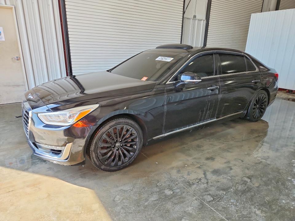 2018 Genesis G90 VIN KMHG54JH9JU042765 COPART salvage auction — SIDE, IL - CERTIFICATE OF TITLE, sold $3,500 on 2026-07-30 (photo 1)