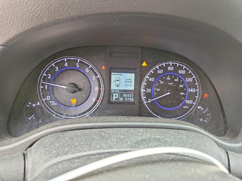 2013 Infiniti G VIN JN1CV6AR9DM352316 COPART salvage auction — REAR END, Il - Salvage Certificate, sold $1,950 on 2026-07-21 (photo 9)