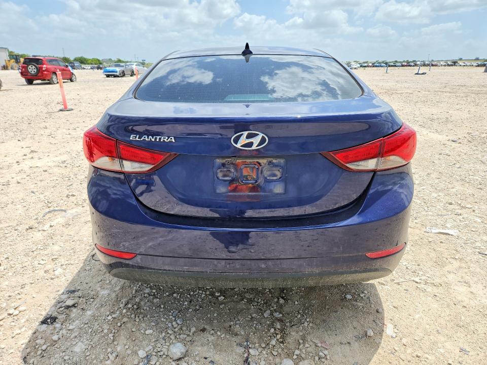 2014 Hyundai VIN 5NPDH4AE2EH533022 COPART salvage auction — UNDERCARRIAGE, Tx - Salvage Vehicle Title, sold $800 on 2026-07-09 (photo 6)
