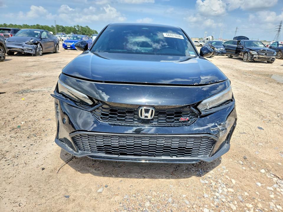 2025 Honda Civic VIN 2HGFE1E5XSH473507 COPART salvage auction — FRONT END, Tx - Salvage Vehicle Title, sold $10,300 on 2026-07-02 (photo 5)