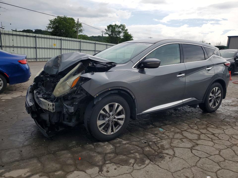 2015 Nissan Murano VIN 5N1AZ2MH4FN253299 COPART salvage auction — FRONT END, Tn - Salvage Certificate, sold $150 on 2026-07-06 (photo 1)
