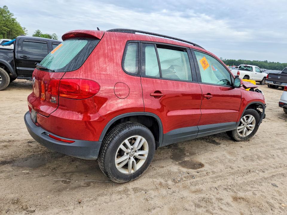 2016 Volkswagen Tiguan VIN WVGBV7AX7GW026595 COPART salvage auction — FRONT END, Fl - Cert Of Title Slvg Rebuildable, sold $425 on 2026-07-17 (photo 3)