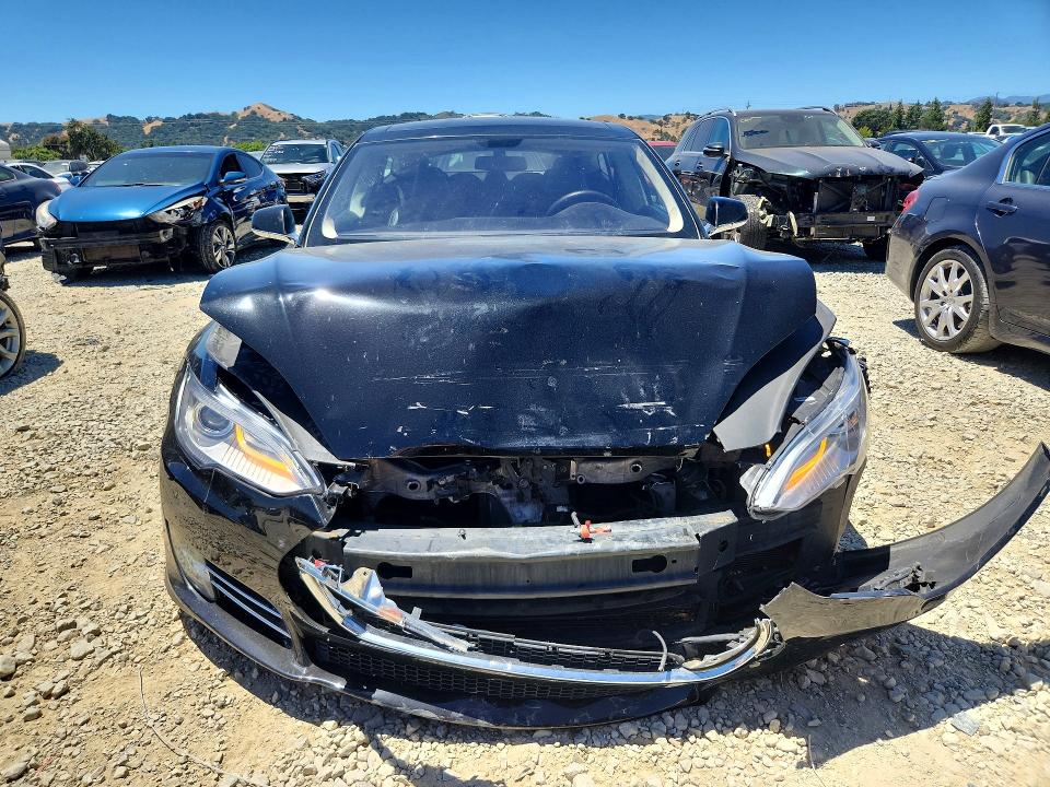 2013 Tesla Model s VIN 5YJSA1DP2DFP26016 COPART salvage auction — FRONT END, Ca - Salvage Certificate, sold $500 on 2026-07-21 (photo 5)