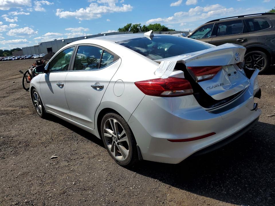 2017 Hyundai Elantra VIN 5NPD84LF9HH058849 COPART salvage auction — REAR END, CT - CERT OF TITLE-SALVAGE, sold $2,150 on 2026-07-02 (photo 2)