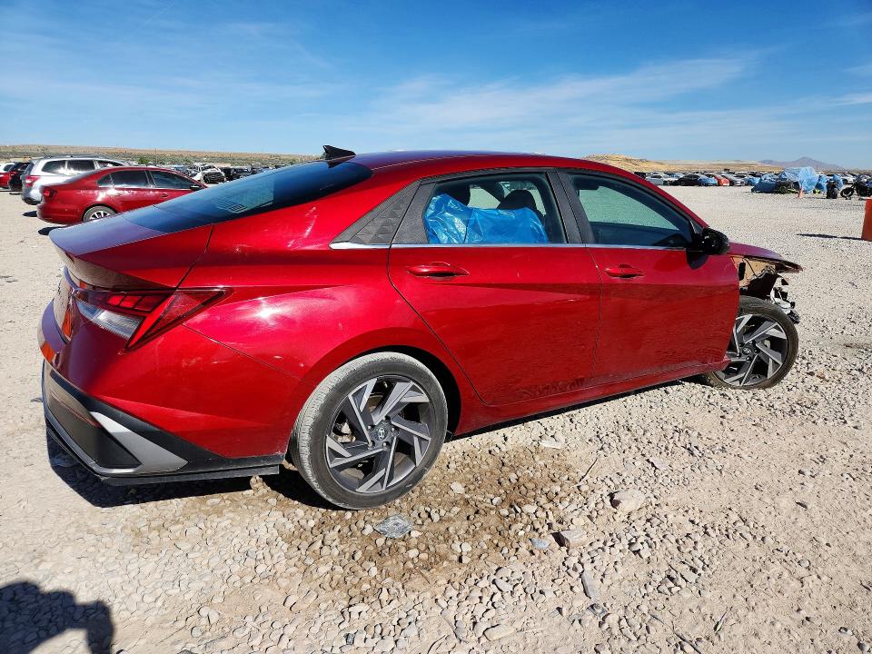 2024 Hyundai Elantra VIN KMHLS4DG3RU667362 COPART salvage auction — FRONT END, Ut - Salvage Certificate, sold $7,200 on 2026-07-31 (photo 3)