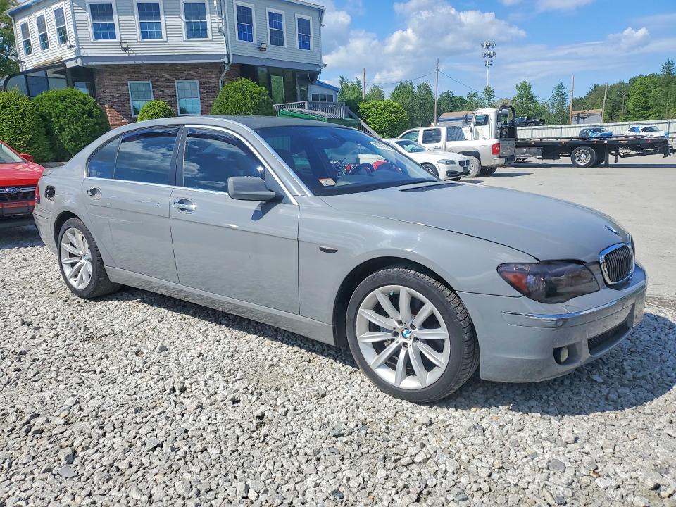 2007 BMW 7 series VIN WBAHN83557DT75151 COPART salvage auction — SIDE, Ma - Cert Of Title-Reconstrctd Coll, sold $775 on 2026-07-06 (photo 4)