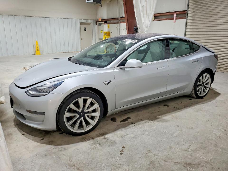 2018 Tesla Model 3 VIN 5YJ3E1EB1JF097257 COPART salvage auction — REAR END, Ny - Mv-907A Salvage Certificate, sold $3,800 on 2026-07-13 (photo 1)