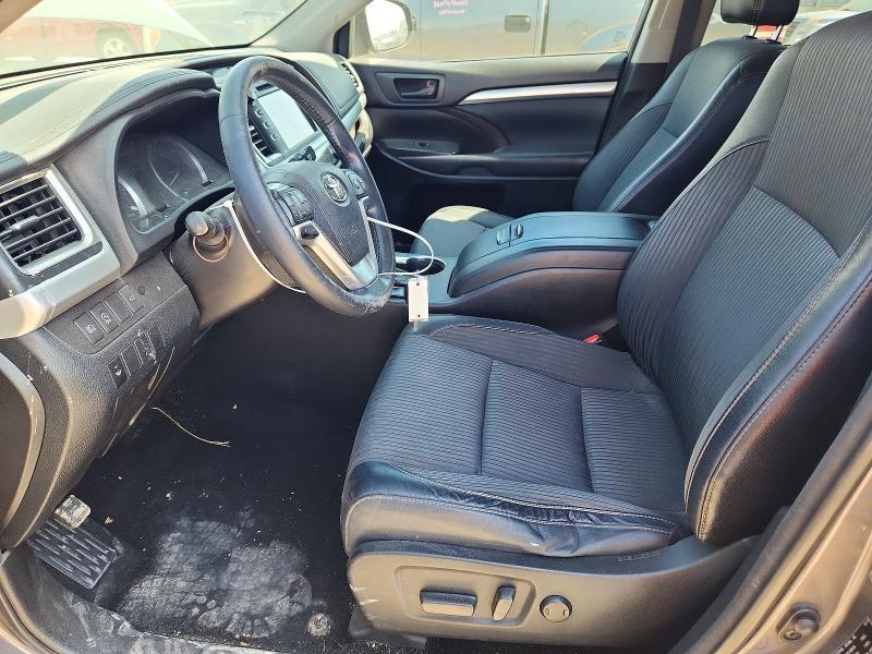2018 Toyota Highlander VIN 5TDBZRFH5JS812280 COPART salvage auction — FRONT END, Tx - Salvage Vehicle Title, sold $10,200 on 2026-07-07 (photo 7)