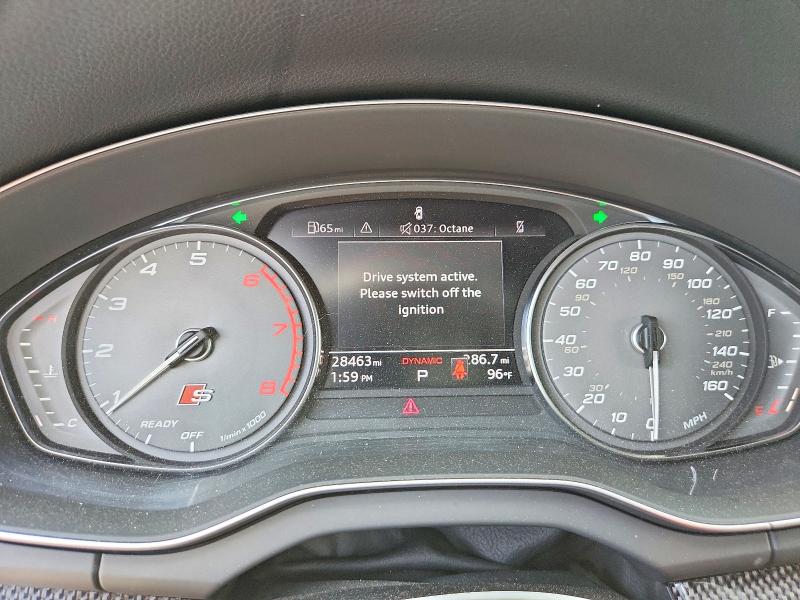 2022 Audi VIN WA1A4AFY6N2107605 COPART salvage auction — FRONT END, Ny - Mv-907A Salvage Certificate, sold $10,700 on 2026-07-15 (photo 9)