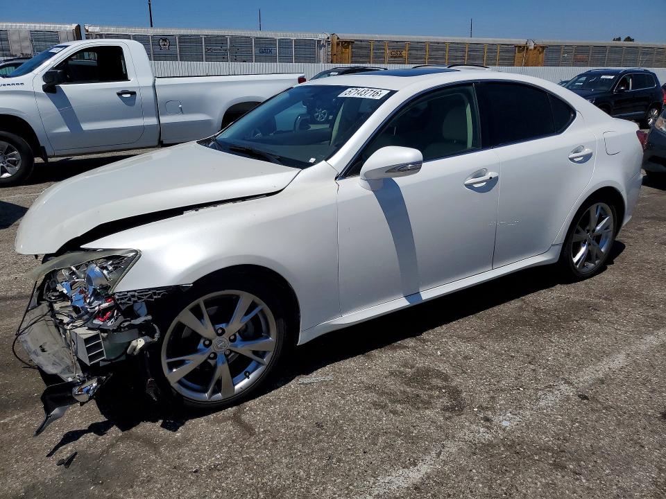 2009 Lexus Is VIN JTHBK262995102399 COPART salvage auction — FRONT END, Ca - Salvage Certificate, sold $350 on 2026-07-21 (photo 1)