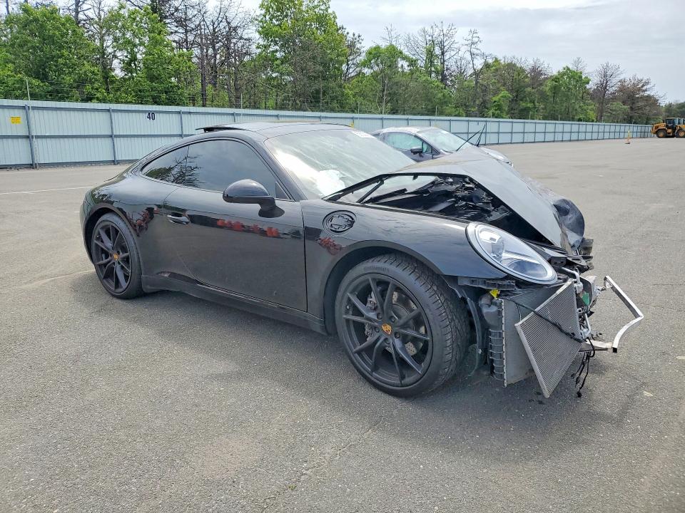 2019 Porsche 911 VIN WP0AA2A96KS103652 COPART salvage auction — FRONT END, Ny - Mv-907A Salvage Certificate, sold $25,750 on 2026-08-26 (photo 4)