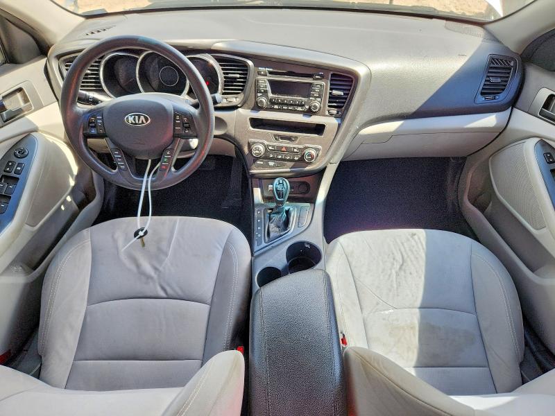 2013 Kia Optima VIN KNAGM4A74D5335869 COPART salvage auction — FRONT END, Fl - Cert Of Title Slvg Rebuildable, sold $400 on 2026-07-10 (photo 8)