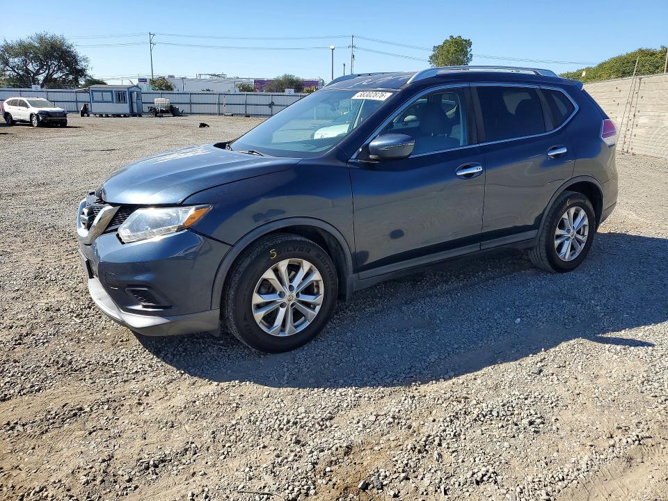 2016 Nissan VIN KNMAT2MT3GP729462 COPART salvage auction — FRONT END, Ca - Salvage Certificate, sold $1,700 on 2026-07-28 (photo 1)