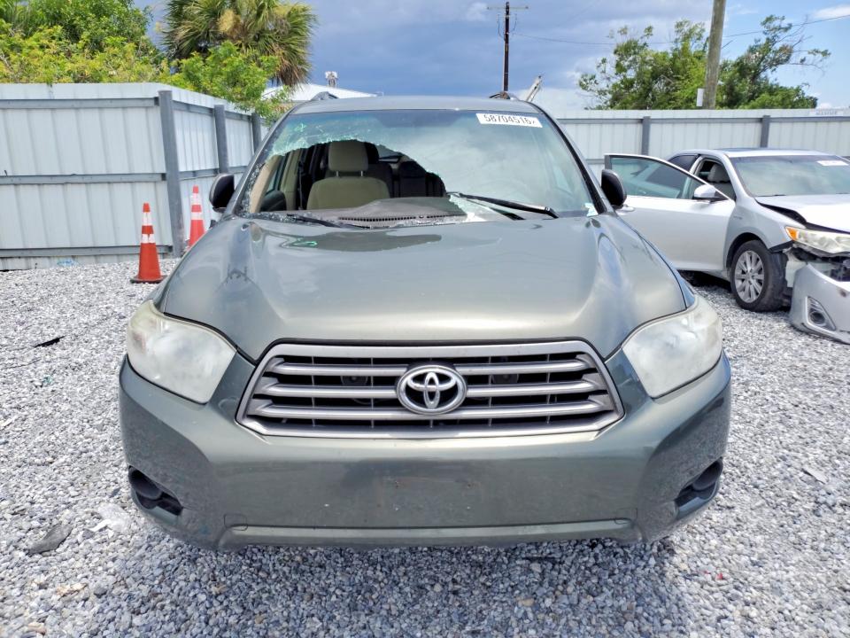 2010 Toyota Highlander VIN 5TDZA3EH6AS003178 COPART salvage auction — FRONT END, Fl - Cert Of Title Slvg Rebuildable, sold $2,550 on 2026-07-14 (photo 5)