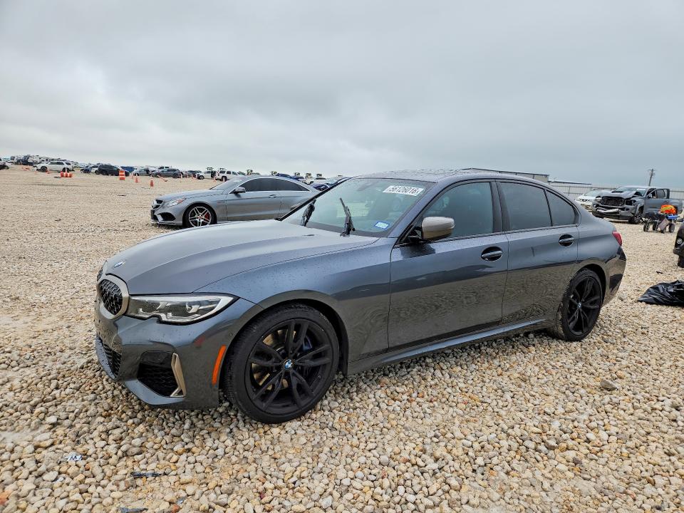 2020 BMW M3 VIN WBA5U9C05LFH20695 COPART salvage auction — FRONT END, Tx - Salvage Vehicle Title, sold $15,400 on 2026-07-09 (photo 1)