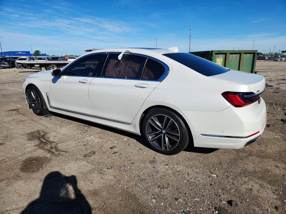 2021 BMW 7er VIN WBA7U2C02MCF93326 COPART salvage auction — FRONT END, MI - SCRAP CERTIFICATE OF TITLE, sold $10,600 on 2026-07-24 (photo 2)