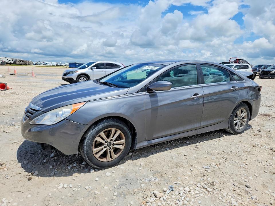 2014 Hyundai VIN 5NPEB4ACXEH907493 COPART salvage auction — REAR END, Tx - Salvage Vehicle Title, sold $800 on 2026-07-02 (photo 1)
