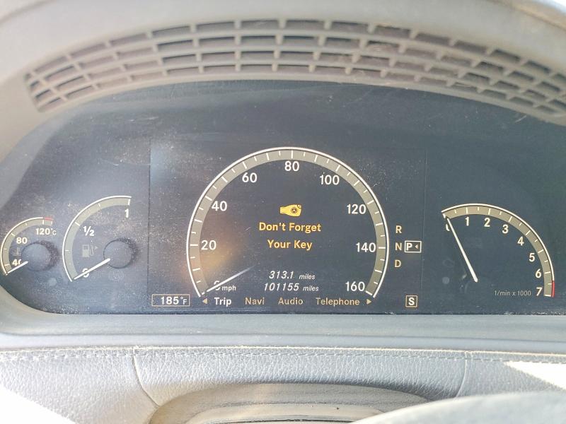 2008 Mercedes-benz Cl-class VIN WDDEJ71X68A014438 COPART salvage auction — FRONT END, CA - DIS/DLR/EXP ONLY CLEAN TITLE (P), sold $100 on 2026-07-13 (photo 9)