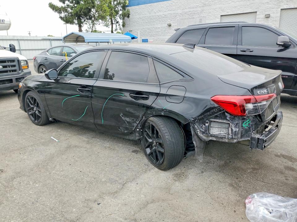 2023 Honda Civic VIN 2HGFE2F51PH547831 COPART salvage auction — REAR END, Salvage Title, sold $7,600 on 2026-08-25 (photo 2)