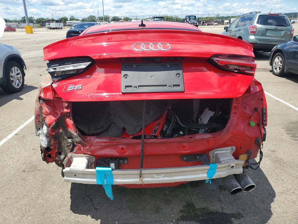 2021 Audi Rs5 VIN WAUR4AF54MA024318 COPART salvage auction — FRONT END, Oh - Certificate Of Title, sold $4,600 on 2026-07-08 (photo 6)
