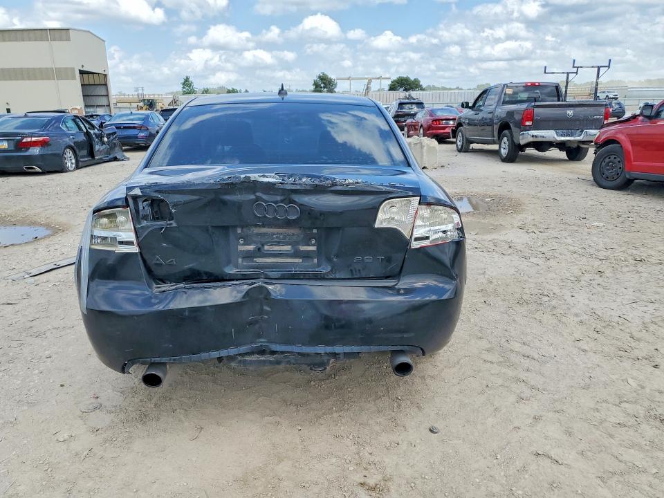 2008 Audi A4 VIN WAUAF78E48A162468 COPART salvage auction — REAR END, Ks - Cert Of Title-Salvage, sold $475 on 2026-07-09 (photo 6)