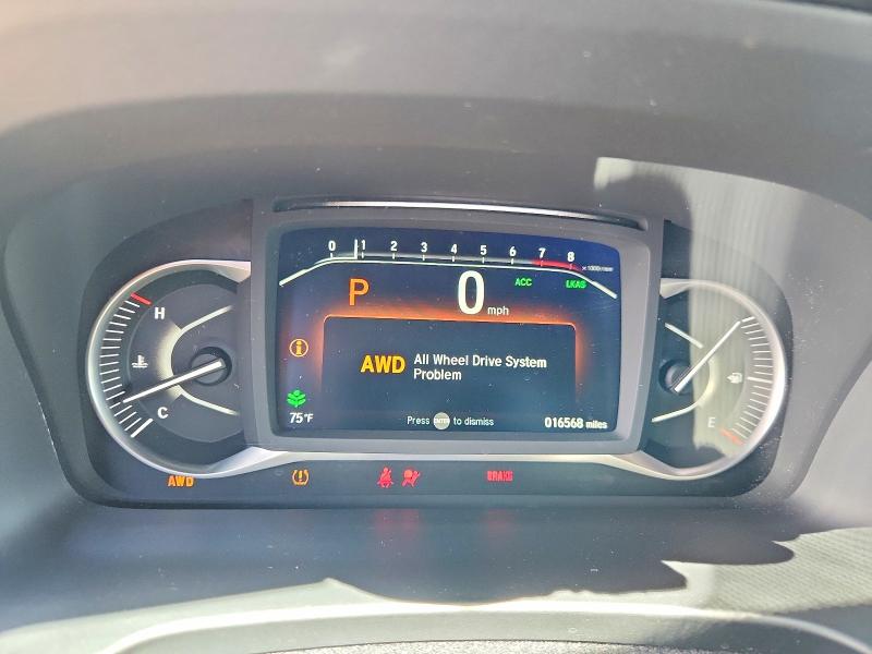 2025 Honda Passport VIN 5FNYF8H59SB008988 COPART salvage auction — FRONT END, Co - Salvage Title, sold $12,100 on 2026-07-27 (photo 9)
