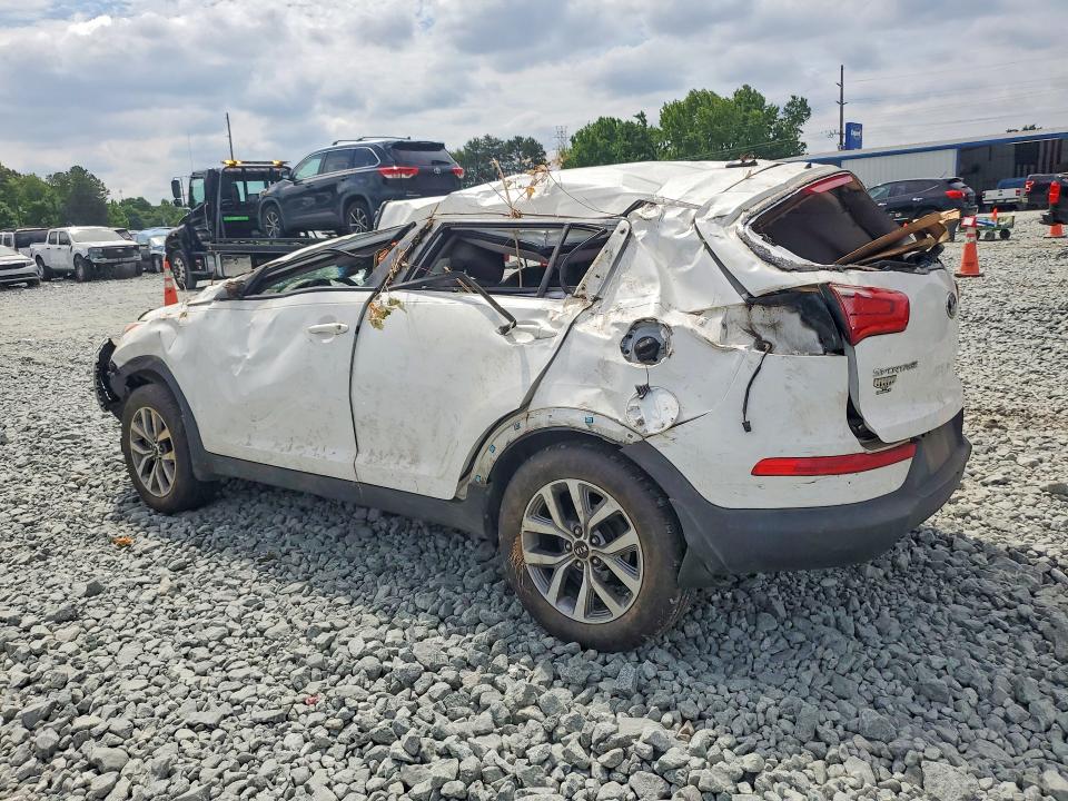2016 Kia Sportage VIN KNDPB3AC7G7806499 COPART salvage auction — ROLLOVER, Nc - Salvage Certificate Of Title, sold $150 on 2026-07-22 (photo 2)