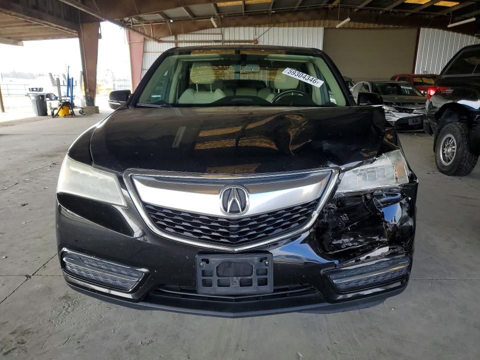 2014 Acura Mdx VIN 5FRYD4H20EB031471 COPART salvage auction — FRONT END, Ca - Salvage Certificate, sold $1,350 on 2026-07-30 (photo 5)