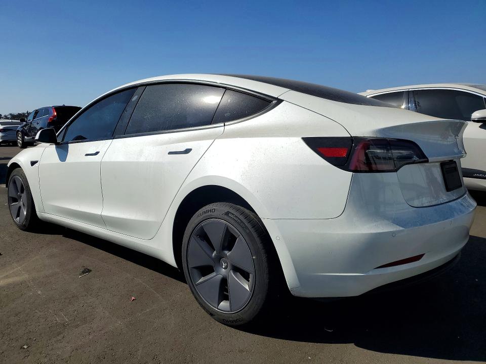 2022 Tesla Model 3 VIN 5YJ3E1EA8NF352113 COPART salvage auction — FRONT END, CA - SALVAGE CERTIFICATE, sold $325 on 2026-08-03 (photo 2)