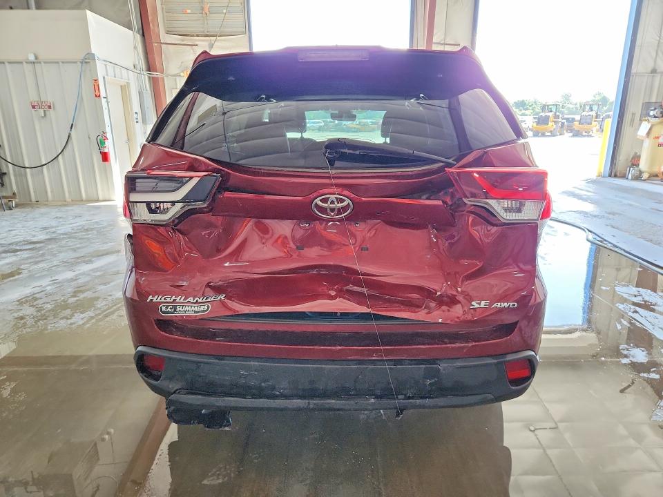 2019 Toyota Highlander VIN 5TDJZRFH9KS625623 COPART salvage auction — REAR END, Il - Salvage Certificate, sold $10,300 on 2026-07-22 (photo 6)